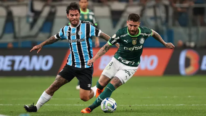 Confronto de gigantes no Allianz Parque: Palmeiras e Grêmio prontos para um duelo decisivo pelo Brasileirão! Imagem: Cesar Greco/Palmeiras